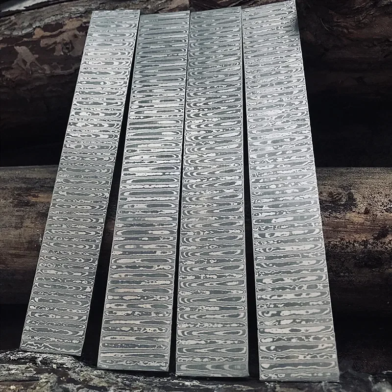 ダマスカス鋼鍛造原料ナイフ、空のパターン鋼ストリップ、DIY - Knife Blade Blank Damascus Steel Forged のレビューと価格