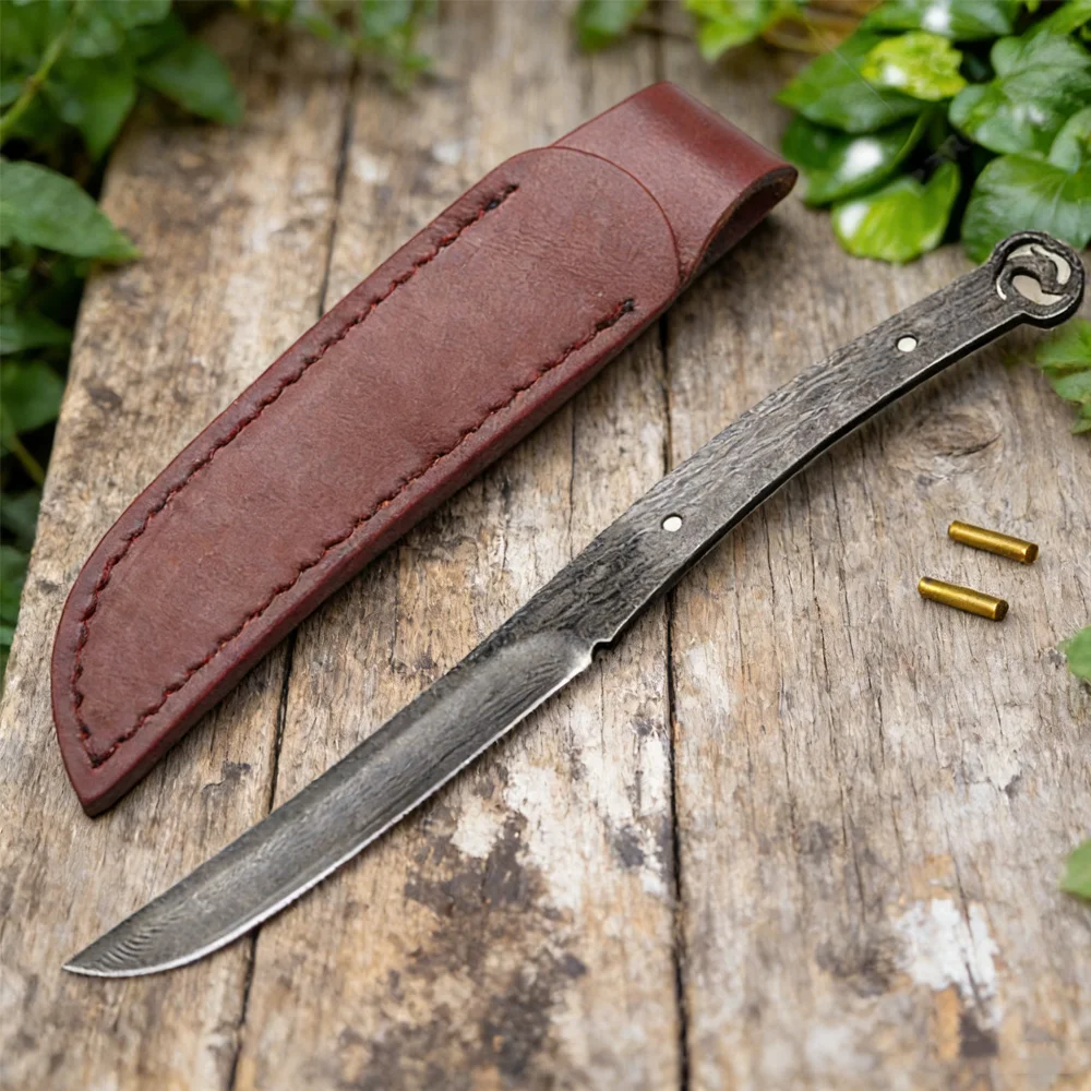 高級手鍛えダマスカス鋼製、研ぎ済みのストレートブレード（未加 - Knife Blade Blank Damascus Steel Forged のレビューと価格