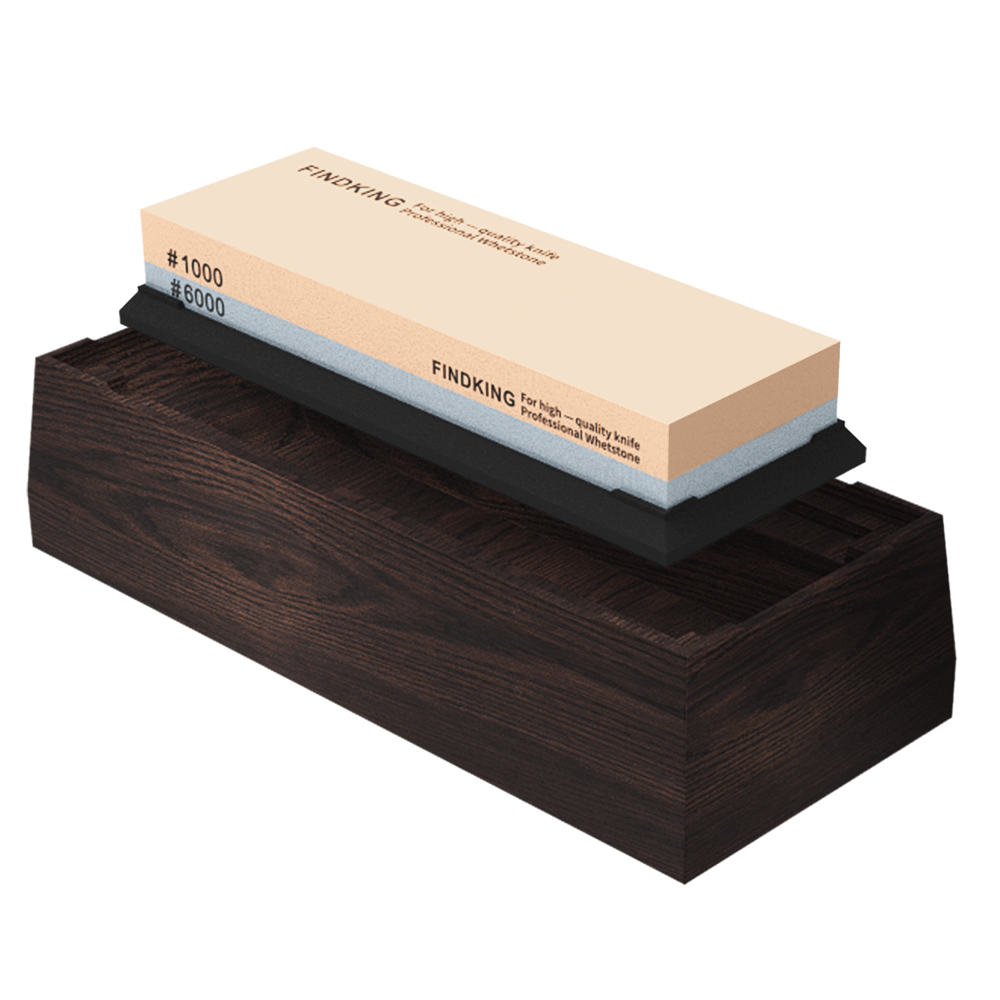 FINDKING ナイフ研ぎ石セット 1000 /6000  - Knife Sharpening Stone Whetstone 1000 6000 のレビューと価格