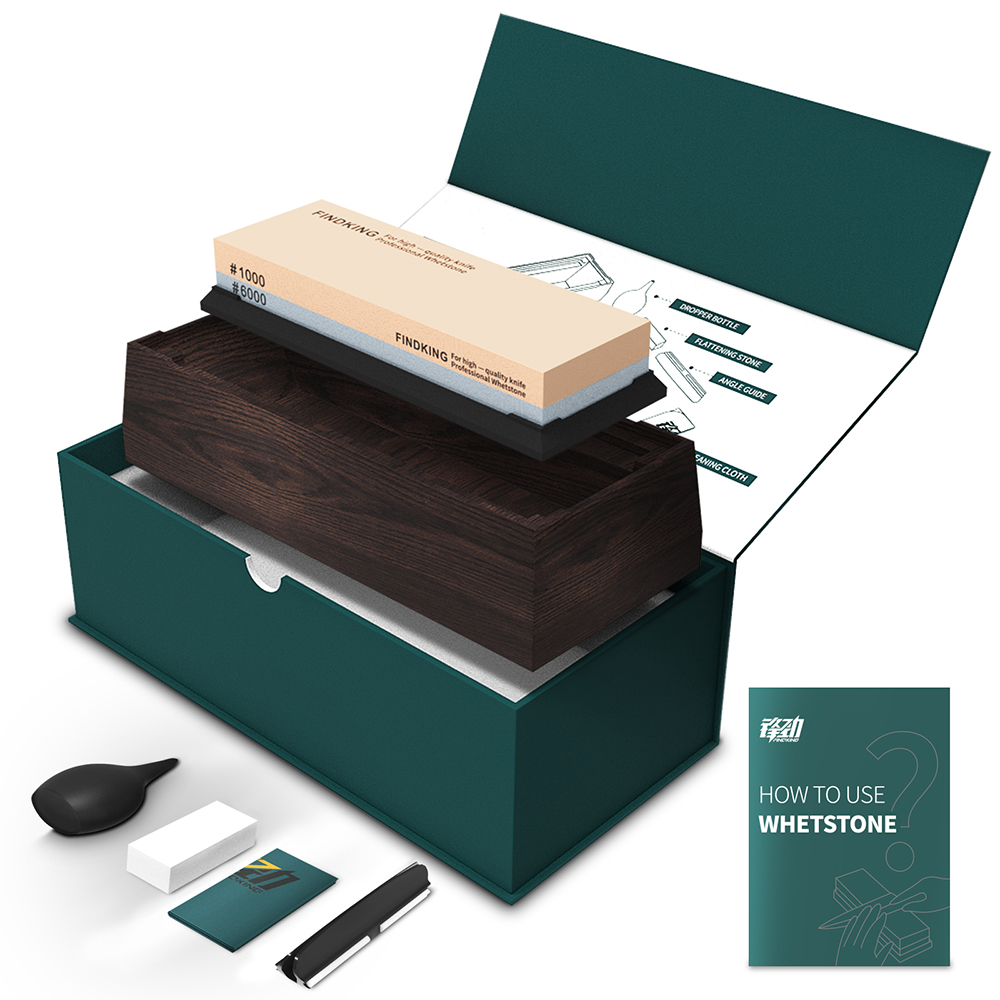 FINDKING プロフェッショナルナイフシャープナー 10 - Knife Sharpening Stone Whetstone 1000 6000 のレビューと価格