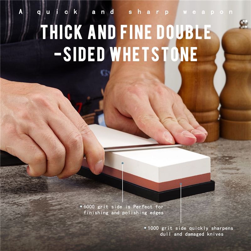 B84B 研ぎ石、砥石の粗さ1000/6000、2個1組、両 - Knife Sharpening Stone Whetstone 1000 6000 のレビューと価格