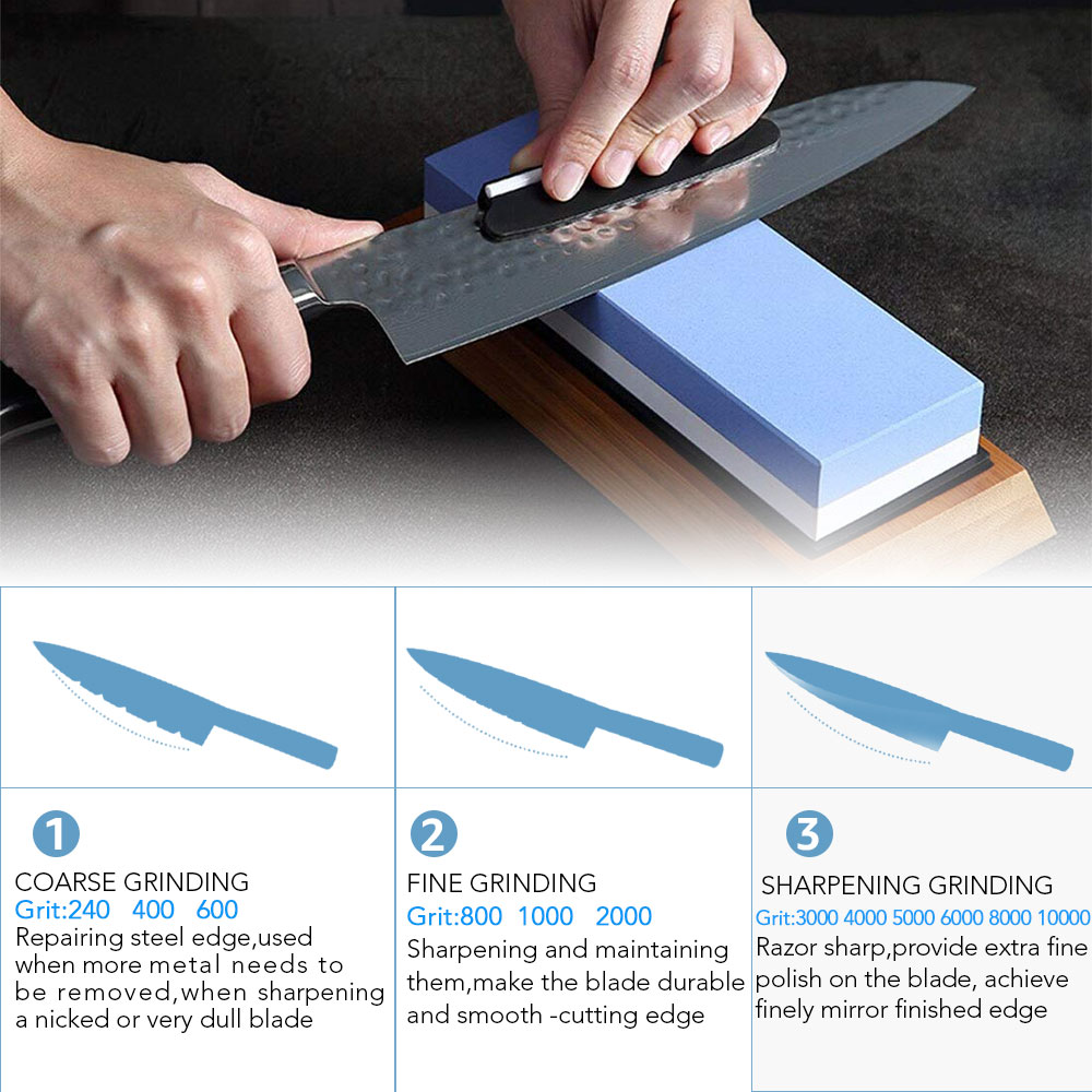 ナイフ研ぎ砥石プロ研ぎ石砥石オイルストーンホーニングツール  - Knife Sharpening Stone Whetstone 1000 6000 のレビューと価格
