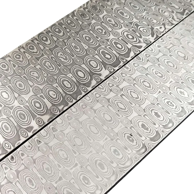 15x2.5x0.3cm ダマスカス鋼ブランクパターン鍛造ナ - Knife Blade Blank Damascus Steel Forged のレビューと価格